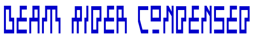 Beam Rider Condensed 字体